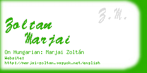 zoltan marjai business card