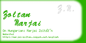 zoltan marjai business card